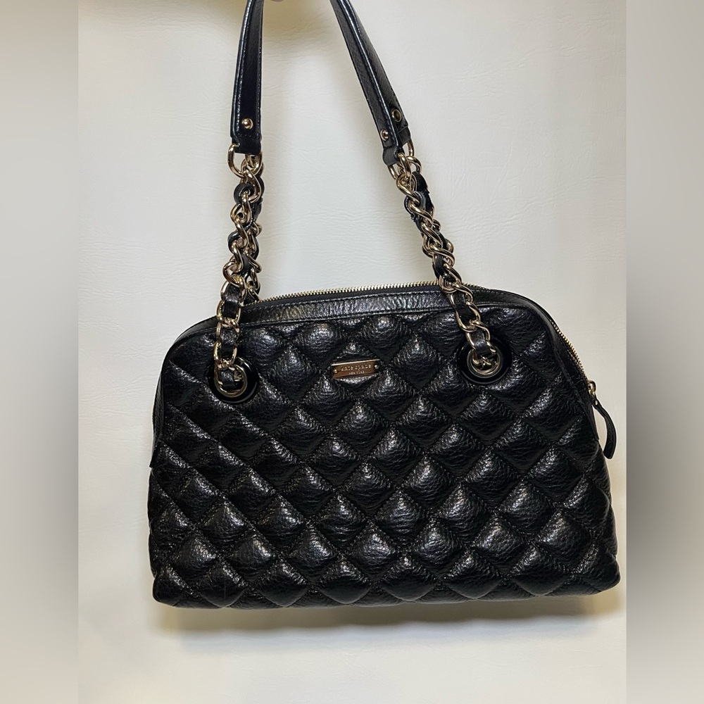 Kate Spade Black Quilted Shoulder Bag